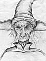 Sketch of Granny Weatherwax by Sofie