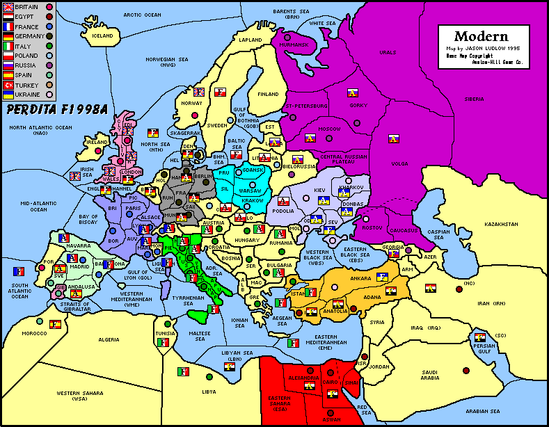 The state of play in the 'Perdita' Game at the end of 1998