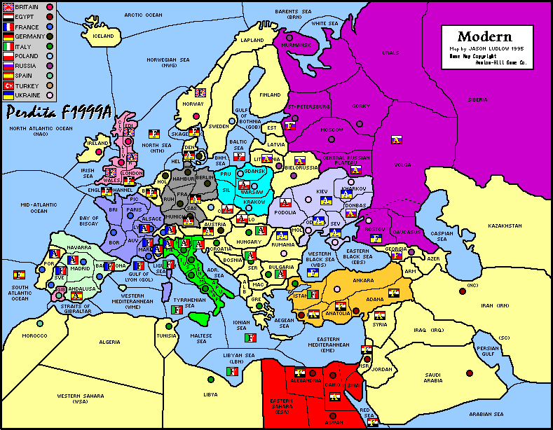The state of play in the 'Perdita' Game at the end of 1999