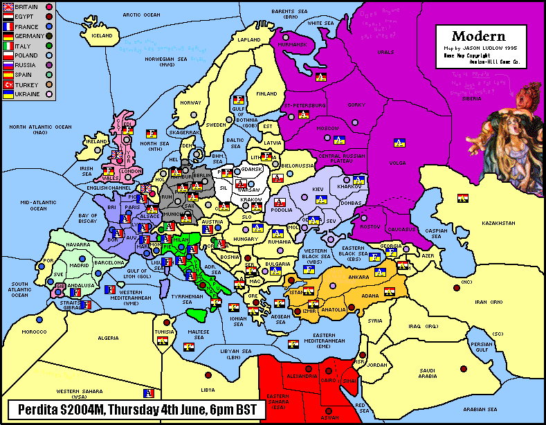 The state of play in the 'Perdita' Game at the end of 2003